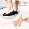 AURUZA No Show Socks Womens Ultra Low Cut Liner Non Slip Socks for Women Footies Invisible Sock for Flat Boat Black and Nude 7.5-9 No Shoes Thin Dress Heel Sock Cotton Nylon No See Ballet Short view 4