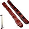 ACDWSXRT Billiards House cues cue Stick 6 Pcs Cue Wall Mount Wood Pool Cue Rack Billiard Wall Rack Hardwood Solid Wood Pool Cues Racks Billiard Accessories,Coffee(Color:Coffee)