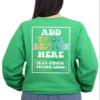 CAOMP Custom Sweatshirt Add Your Own Text Logo Photo Personalized Design Your Own Pullover Front Back Side view 4