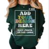 CAOMP Custom Sweatshirt Add Your Own Text Logo Photo Personalized Design Your Own Pullover Front Back Side view 1
