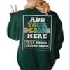 CAOMP Custom Sweatshirt Add Your Own Text Logo Photo Personalized Design Your Own Pullover Front Back Side view 4