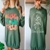 CAOMP Custom Sweatshirt Add Your Own Text Logo Photo Personalized Design Your Own Pullover Front Back Side view 2