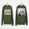 CAOMP Custom Sweatshirt Add Your Own Text Logo Photo Personalized Design Your Own Pullover Front Back Side view 3