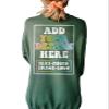 CAOMP Custom Sweatshirt Add Your Own Text Logo Photo Personalized Design Your Own Pullover Front Back Side view 4