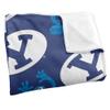 Brigham Young University Blanket, 36"x58" Logo & Grover Pattern Silky Touch Super Soft Throw Blanket view 3