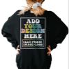 CAOMP Custom Sweatshirt Add Your Own Text Logo Photo Personalized Design Your Own Pullover Front Back Side view 4