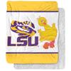 Louisiana State University x Sesame Street Blanket, 50"x60" Primary Logo & Big Bird Silky Touch Sherpa Back Super Soft Throw Blanket view 1