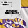 Louisiana State University x Sesame Street Blanket, 50"x60" Primary Logo & Big Bird Silky Touch Sherpa Back Super Soft Throw Blanket view 4