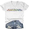 Be Careful Who You Hate It Could Be Someone You Love Shirt Womens V Neck Pierspanerch Gay Pride Shirt Be Careful Who You Hate It Could Be Someone You Love T-Shirt Women LGBT T-Shirt White view 1