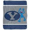 Brigham Young University x Sesame Street Blanket, 50"x60" Primary Logo & Grover Silky Touch Sherpa Back Super Soft Throw Blanket view 2