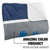 Brigham Young University x Sesame Street Blanket, 50"x60" Primary Logo & Grover Silky Touch Sherpa Back Super Soft Throw Blanket view 3
