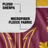 Arizona State x Sesame Street Blanket, 50"x60" Primary Logo & Big Bird Silky Touch Sherpa Back Super Soft Throw Blanket view 4