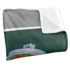 Michigan State University x Sesame Street Blanket, 50"x60" Primary Logo & Oscar The Grouch Silky Touch Super Soft Throw Blanket view 3