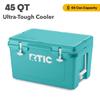 RTIC 45 QT Ultra-Tough Cooler Hard Insulated Portable Ice Chest Box for Beach, Drink, Beverage, Camping, Picnic, Fishing, Boat, Barbecue, Lagoon view 2