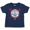 Take Me Out to The Ball Game Baby Apparel for Atlanta Baseball Fans (NB-7T) (Navy Toddler Tee, 5/6T) view 1