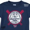 Take Me Out to The Ball Game Baby Apparel for Atlanta Baseball Fans (NB-7T) (Navy Toddler Tee, 5/6T) view 3
