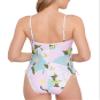 Salt + Cove Women's Lovely Lilies Lace-Up Swimsuit Multi Medium view 2