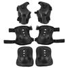 Toyvian 6Pcs Boy Girl Protective Gear Black Knee Pads Elbow Pads for Cycling Skateboard Scooter Outdoor Sports Comfort view 1