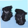 Toyvian 6Pcs Boy Girl Protective Gear Black Knee Pads Elbow Pads for Cycling Skateboard Scooter Outdoor Sports Comfort view 4