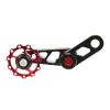 Single Speed Chain, Alloy Folding Tensioner Aluminum Stabilizer for Black (Red) view 1