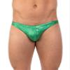 Gary Majdell Sport Mens Print Contour Pouch Greek Bikini Swimsuit (Emerald Hologram, X-Large) view 2