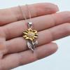 Inspire Wife Gifts, The Only Thing More Badass Than a Writer is a Writer's, Cool Birthday Sunflower Pendant Necklace from Wife, Funny Sunflower Pendant Necklace Gift Ideas, Creative Sunflower Pendant view 2