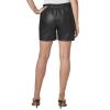 K. Jordan Faux Leather Short, 3X, Black view 3