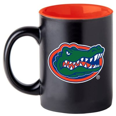 Boelter Brands Two Toned Matte Black Coffee Mug, NCAA Team Logo with Inner Team Color (Florida Gators)