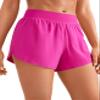 CRZ YOGA Mid Waisted Split Running Shorts for Women 4" - Comfy Mesh Liner for Workout Athletic Gym Track Quick Dry Hibiscus Purple X-Large view 1