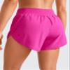 CRZ YOGA Mid Waisted Split Running Shorts for Women 4" - Comfy Mesh Liner for Workout Athletic Gym Track Quick Dry Hibiscus Purple X-Large view 2