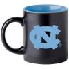 Boelter Brands Two Toned Matte Black Coffee Mug, NCAA Team Logo with Inner Team Color (North Carolina Tar Heels)