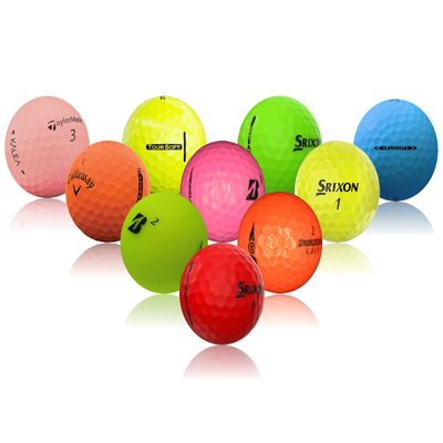 48 Pro Line Used Golf Balls Bulk - Recycled Golf Balls Mix - Colored Golf Balls (4A - Near Mint Condition)