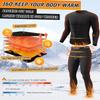 CL convallaria Long Johns Thermal Underwear for Men Soft Fleece Lined Base Layer Cold Weather Top Bottom Gift Set Heavyweight Crew Neck Black Medium view 4