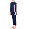 Cow Swimsuit Girls Swimwear Conservative Swimwear Kids Muslim Full Cover Girls Moderate Summer (Blue, 14-15Years) view 2