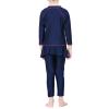 Cow Swimsuit Girls Swimwear Conservative Swimwear Kids Muslim Full Cover Girls Moderate Summer (Blue, 14-15Years) view 3