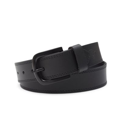 Dickies Men's Big and Tall 38MM Wide Bridle Leather Casual Belt Black 2XL
