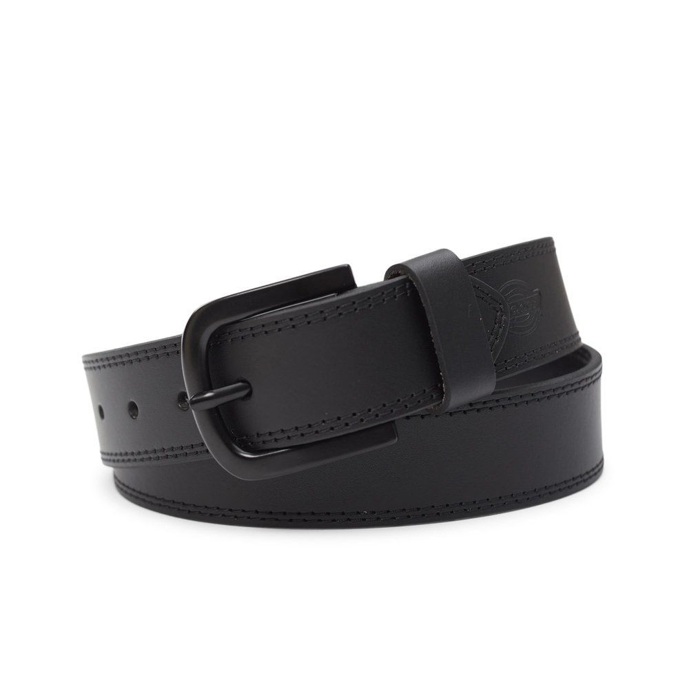 Dickies Men's Big and Tall 38MM Wide Bridle Leather Casual Belt Black 2XL