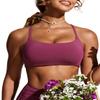 CRZ YOGA Womens Scoop Neck Bikini Tops D-DD Adjustable Spaghetti Straps Bathing Suit Padded Swimsuit Sports Bra Fuchsia X-Large view 3