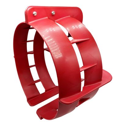 NorthBoat 14" Propeller Safety Guard for 70-120 HP Outboard Motors Polypropylene Marine Thruster Protective Cover, Red Cage