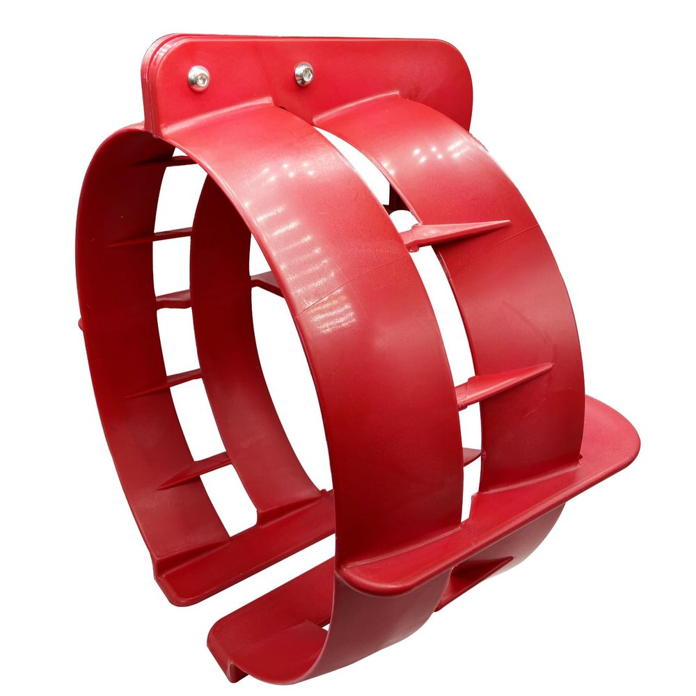 NorthBoat 14" Propeller Safety Guard for 70-120 HP Outboard Motors Polypropylene Marine Thruster Protective Cover, Red Cage