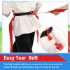 Hungdao 10/12 Players Adjustable Flag Football Belts Set,Red view 3