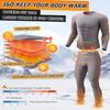 CL convallaria Long Johns Thermal Underwear for Men Soft Fleece Lined Base Layer Cold Weather Top Bottom Gift Set Heavyweight Crew Neck Gray Medium view 4