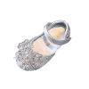 Girls Sandals Crystal Baby Infant Bling Kids Shoes Princess Shoes Pearl Shoes Dancing Single Shoes Rain Boots Toddler (Silver, 22) view 1