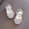 Girls Sandals Crystal Baby Infant Bling Kids Shoes Princess Shoes Pearl Shoes Dancing Single Shoes Rain Boots Toddler (Silver, 22) view 4