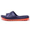 Mens Shower Shoes Quick Drying Non Slip Slippers Shower Sandals With Drain Holes Open Toe House Bathroom Slides for Bedroom College Dorm Beach (Navy, Adult, Men, 8.5, Numeric Range, US Footwear Size System, 9, Medium) view 1