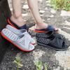 Mens Shower Shoes Quick Drying Non Slip Slippers Shower Sandals With Drain Holes Open Toe House Bathroom Slides for Bedroom College Dorm Beach (Navy, Adult, Men, 8.5, Numeric Range, US Footwear Size System, 9, Medium) view 2