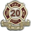 20 Years of Service Lapel Pin Award Fire Department Firefighter Recognition - A 148 view 1