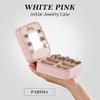 Parima Travel Jewelry Organizer for Women | Necklace, Earring, Ring Organizer | Women's Travel Gifts - Letter I, Pink view 3