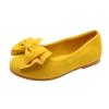 Soft Baby Girls Princess Dance Children Kid Solid Shoes Student Bowknot Single Baby Shoes Newborn Shoes for Boys (Yellow, 8 Toddler) view 1