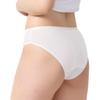 10 Pieces Women's Disposable Underwear Ladies Panties Cotton Summer Bikinis for Travel Hotel Spa Hospital Stays Emergencies (White,L) view 1